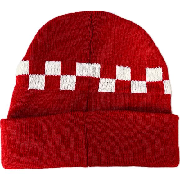 Disney Toy Story Pizza Planet Beanie Winter Hat Red and White NEW - Picture 2 of 5